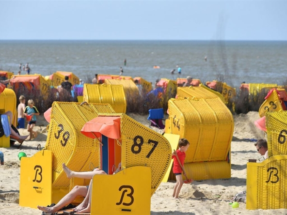 gepfelgter Sandstrand 