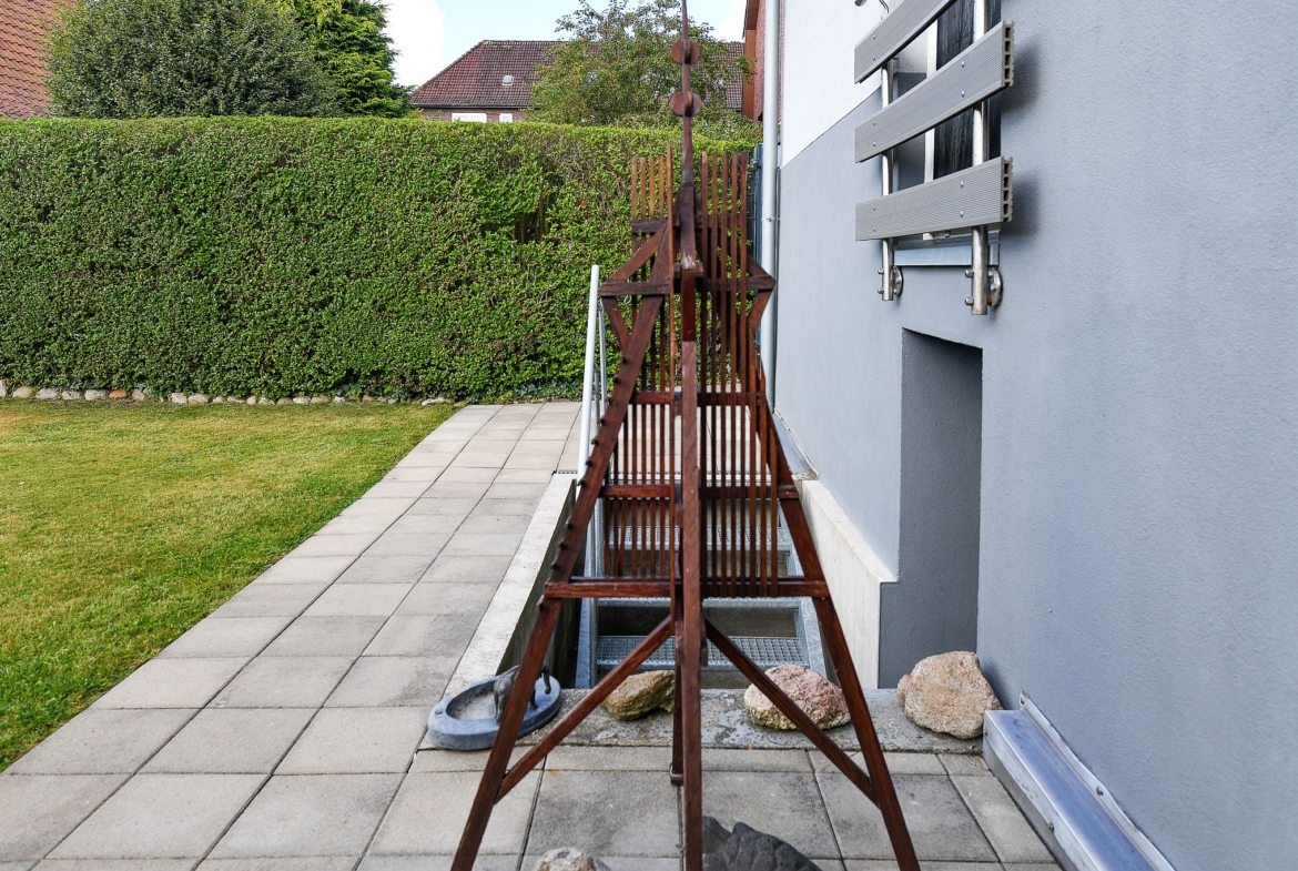 Treppe zum Haus