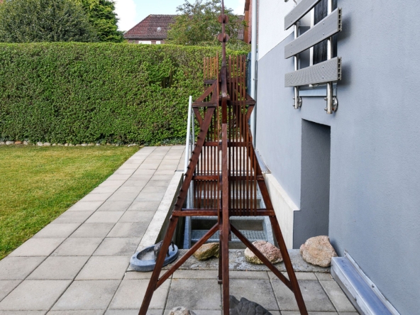 Treppe zum Haus