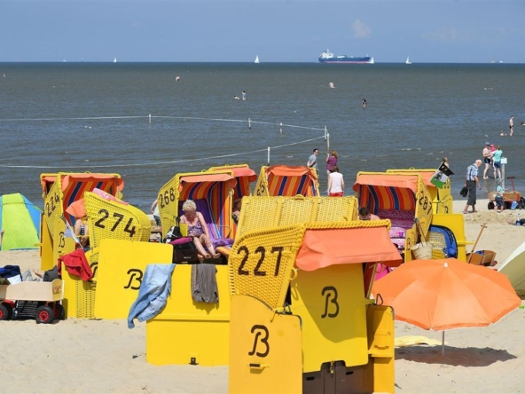 geplegter Sandstrand