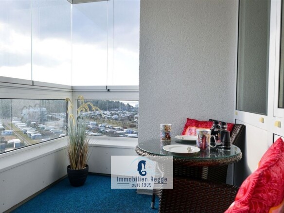 Balkon verglast zum Öffnen