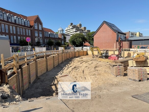 Baustelle im Herzen von Duhnen